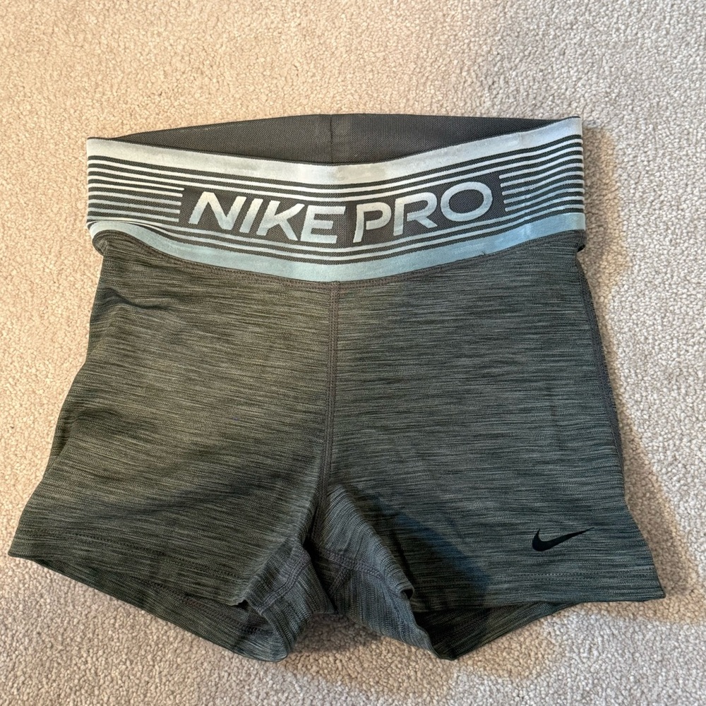 Nike Pro Gray Bike Shorts